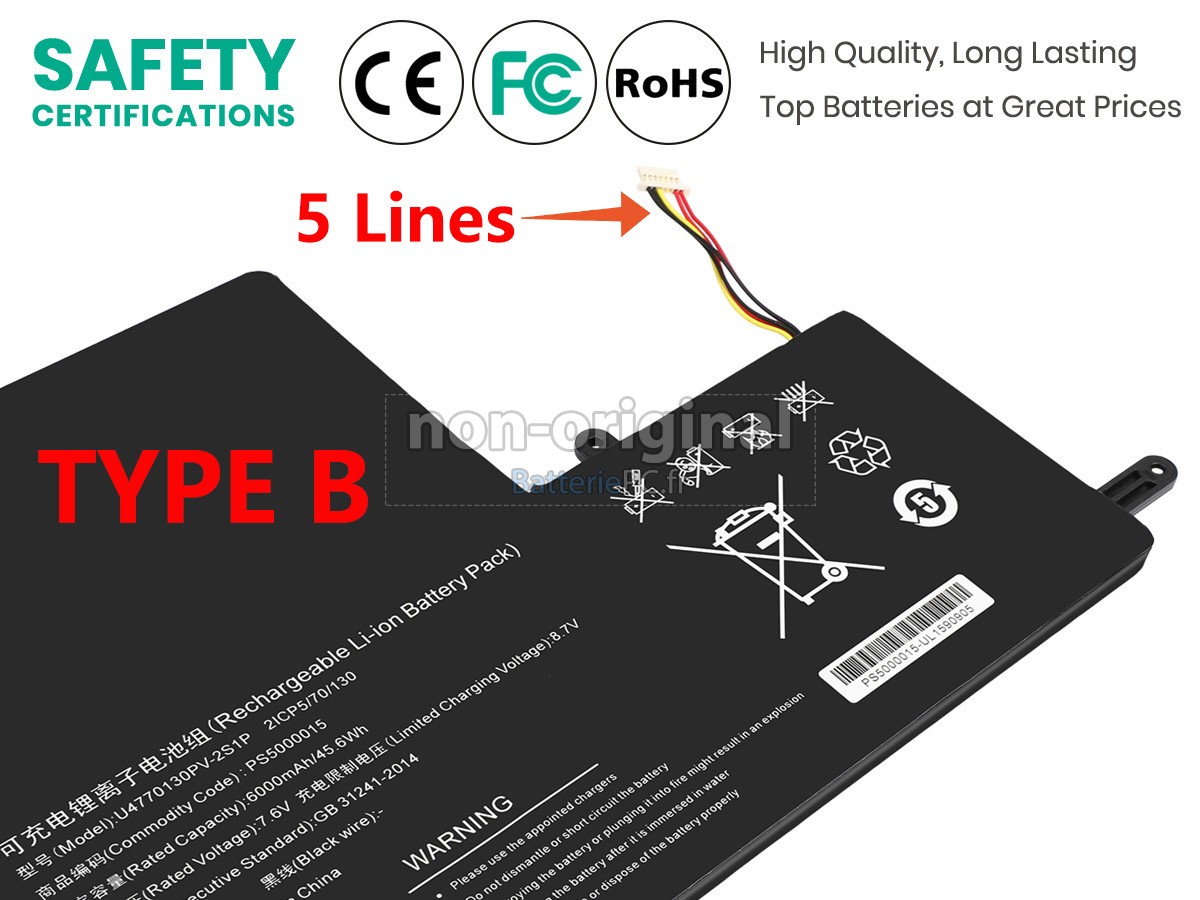 batterie pour IPASON MAXBOOK P2 PRO P157ABN5A