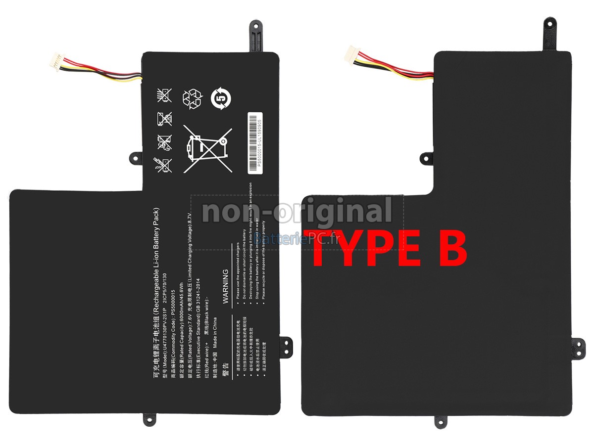 batterie pour IPASON MAXBOOK P2 PRO P157ABN5A