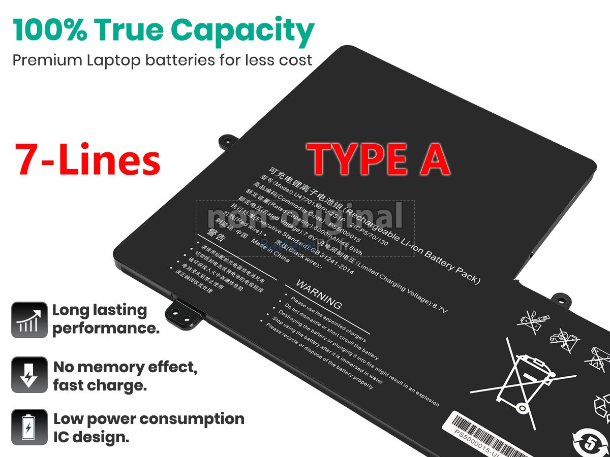 batterie pour IPASON MAXBOOK P2 PRO P157ABN5A