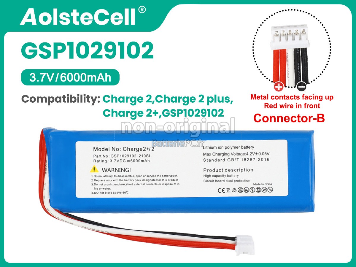 batterie pour JBL CHARGE 2+