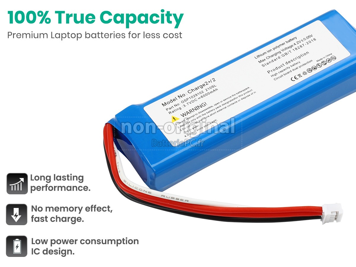 batterie pour JBL CHARGE 2+