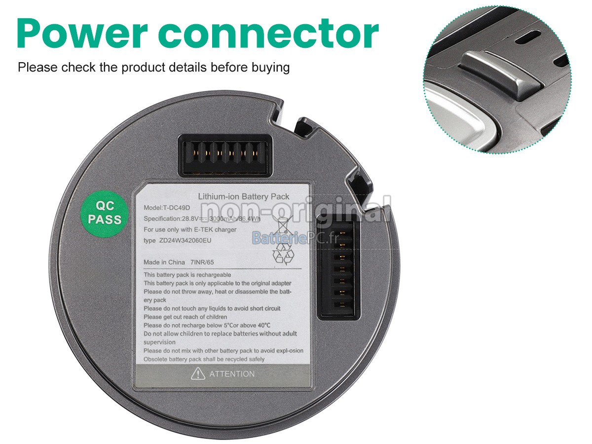 batterie pour JIMMY B0NJ1760003R