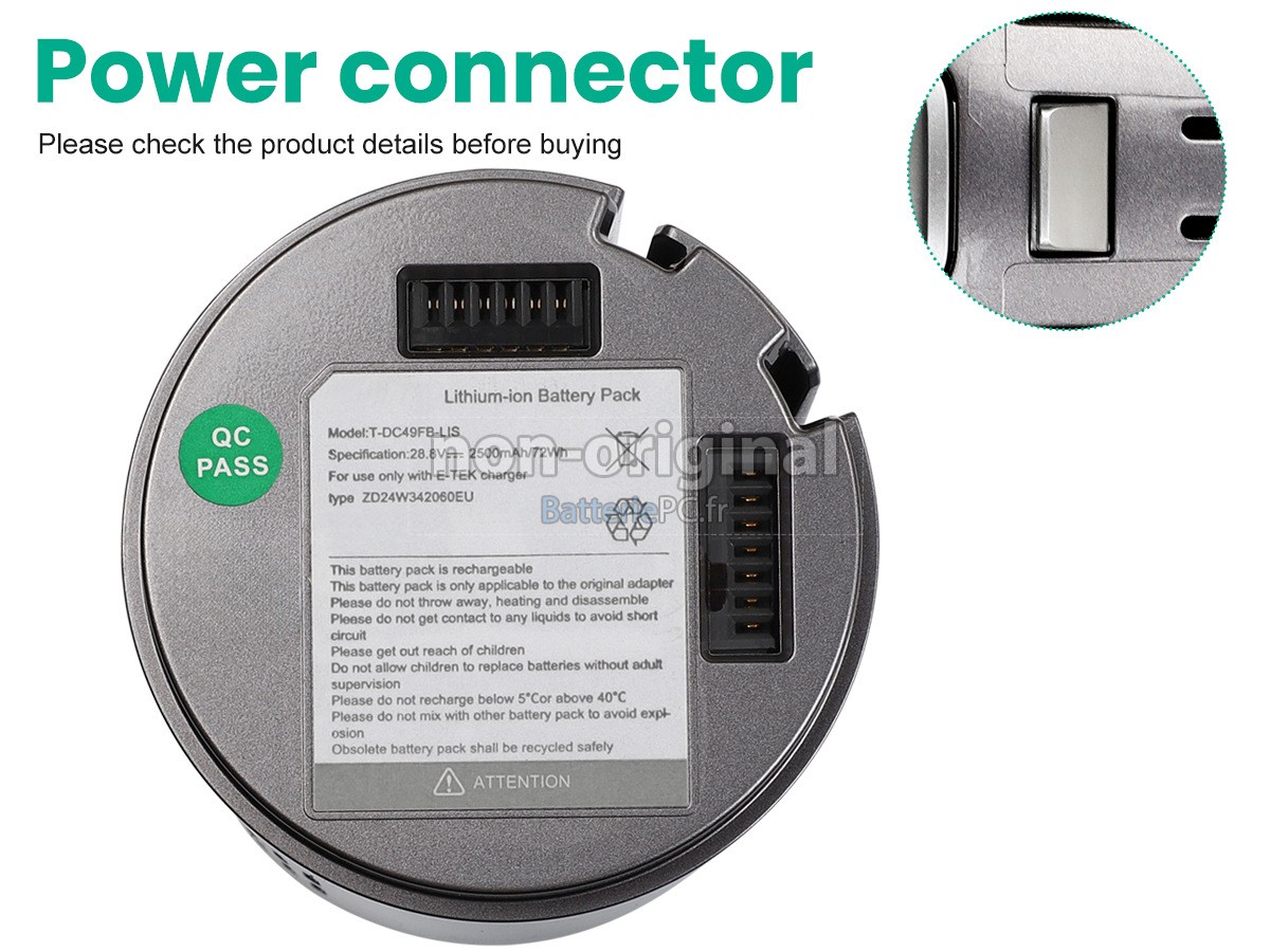 batterie pour JIMMY H9 FLEX