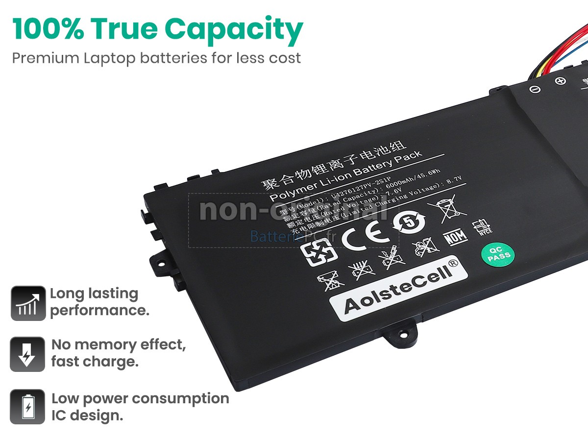 batterie pour KUU FLEXONES 14.1 INCH