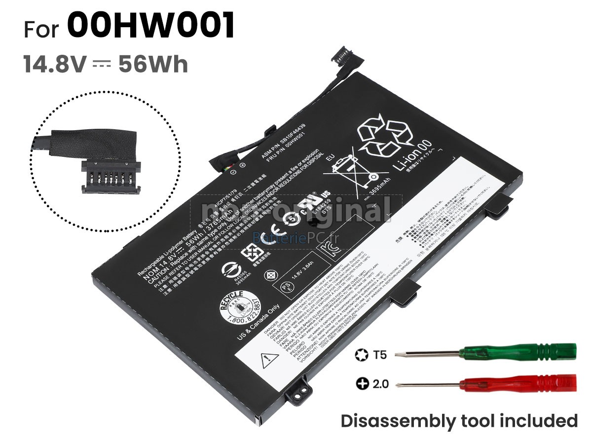 batterie pour Lenovo ThinkPad YOGA 14-20DM003V++
