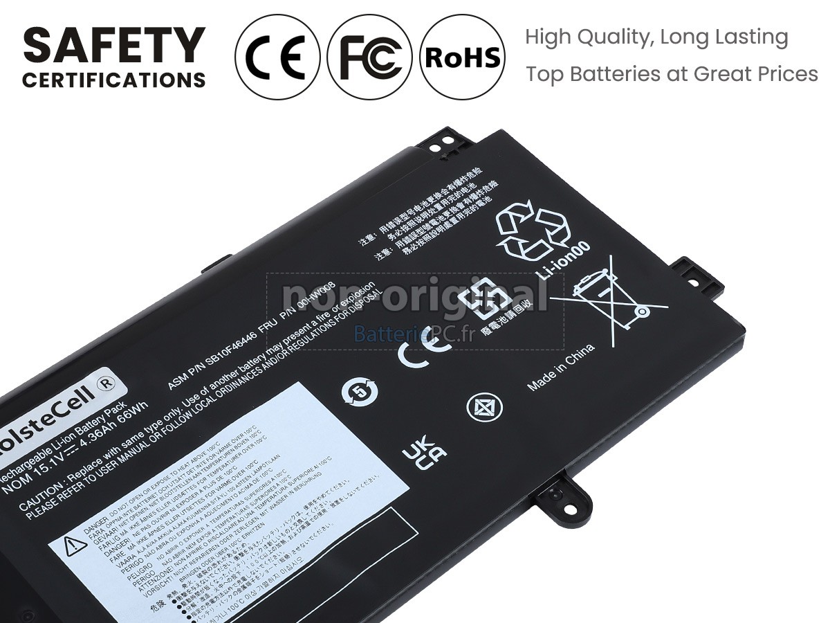 batterie pour Lenovo 00HW008