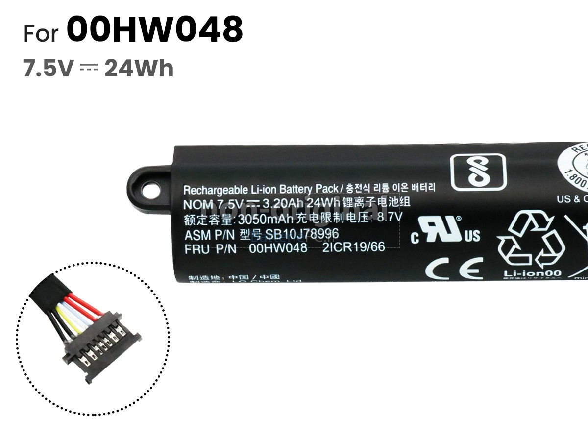 batterie pour Lenovo SB10J78996