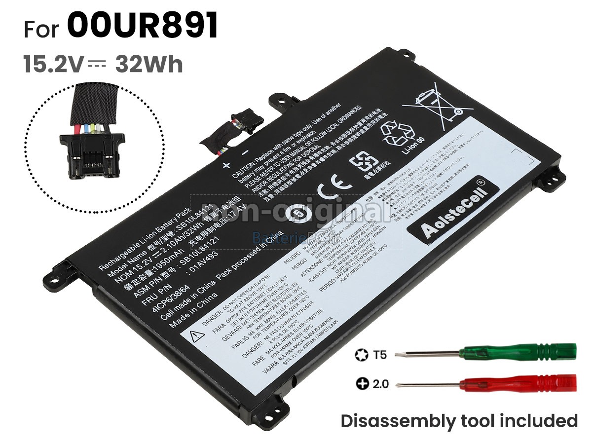 batterie pour Lenovo ThinkPad T570 20JW000DUS