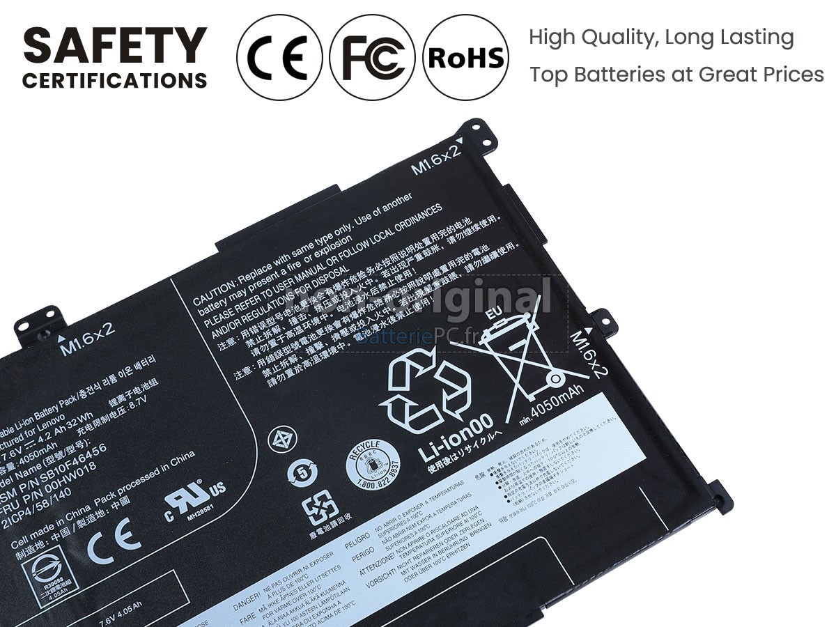 batterie pour Lenovo ThinkPad Tablet 10 2ND GEN