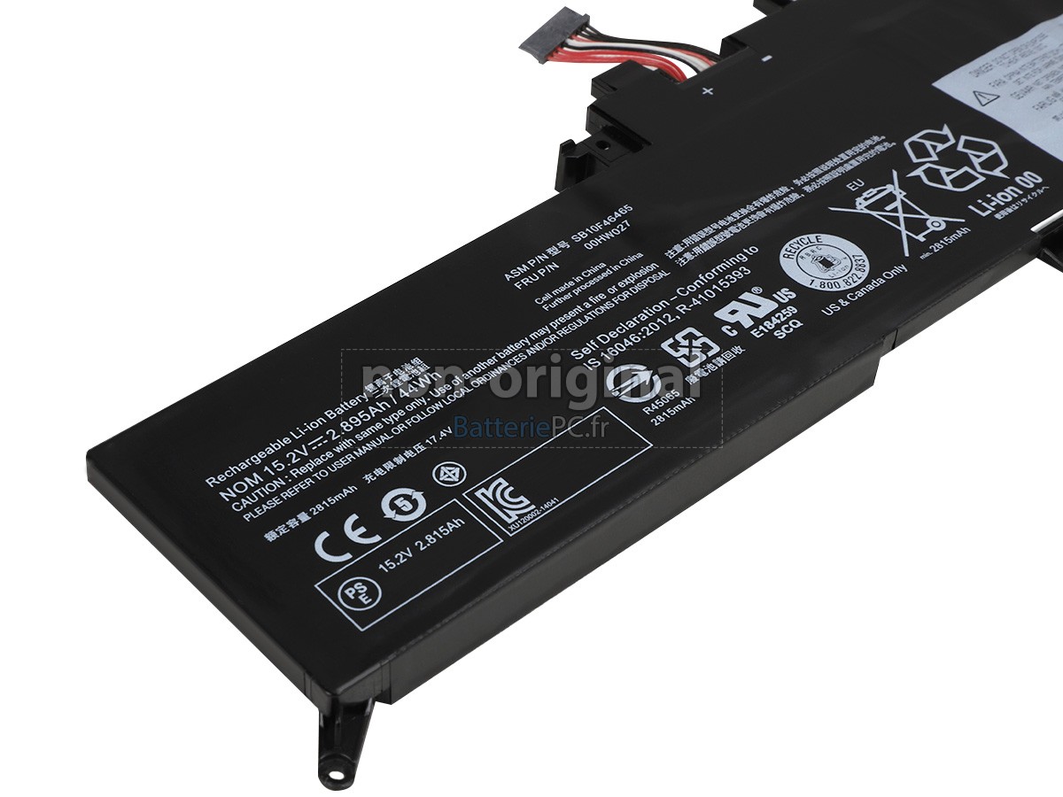 batterie pour Lenovo SB10K97590