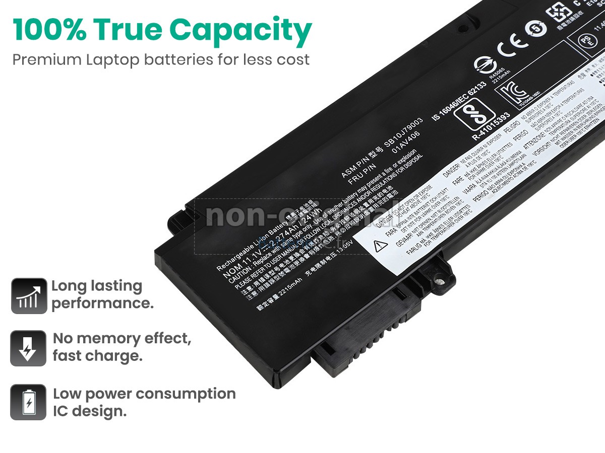 batterie pour Lenovo 00HW038