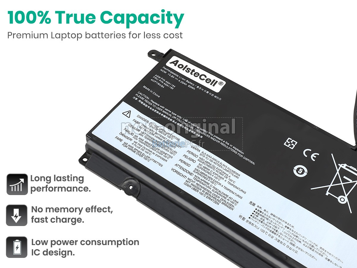 batterie pour Lenovo ThinkPad S531-20B00006GE