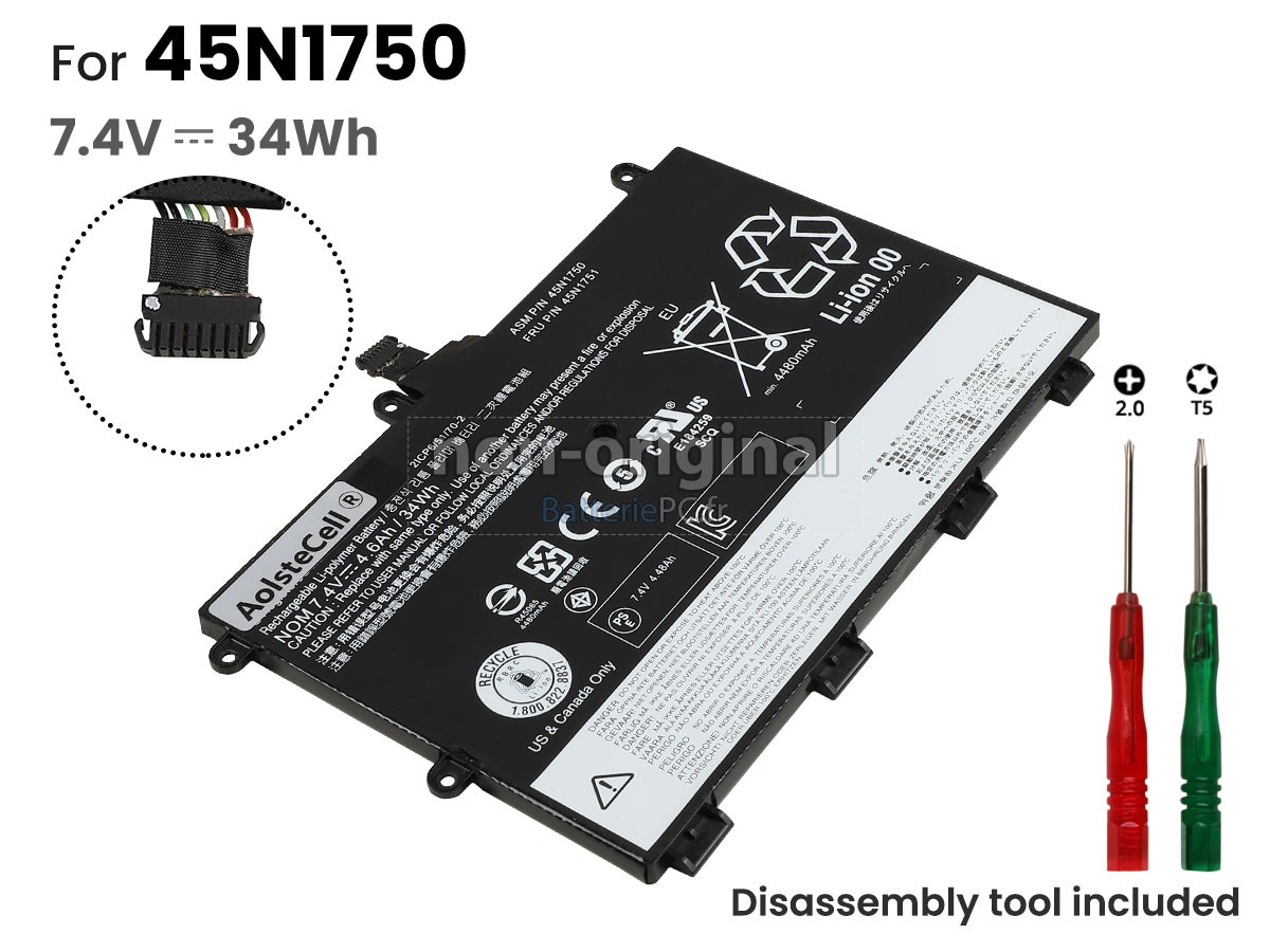batterie pour Lenovo 45N1749
