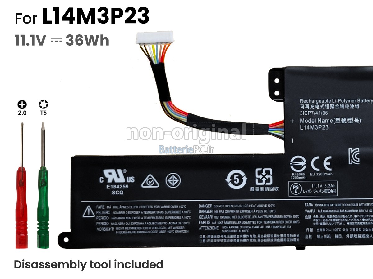 batterie pour Lenovo 5B10K10155