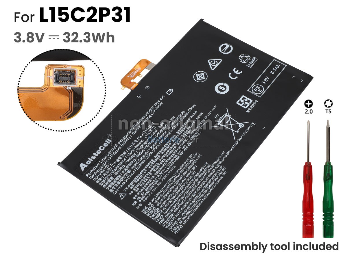 batterie pour Lenovo L15C2P31(1ICP4/86/103-2)