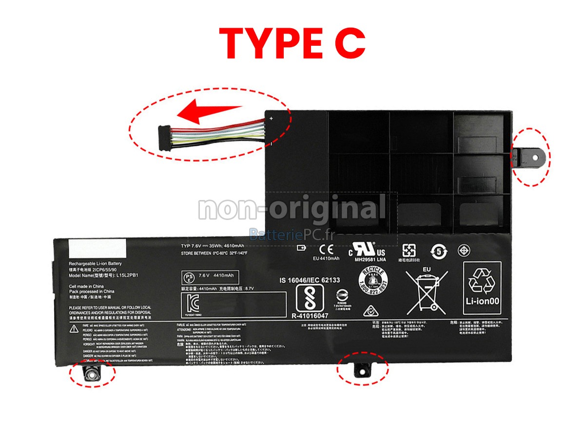 batterie pour Lenovo YOGA 520-14IKB(80X8009GGE)