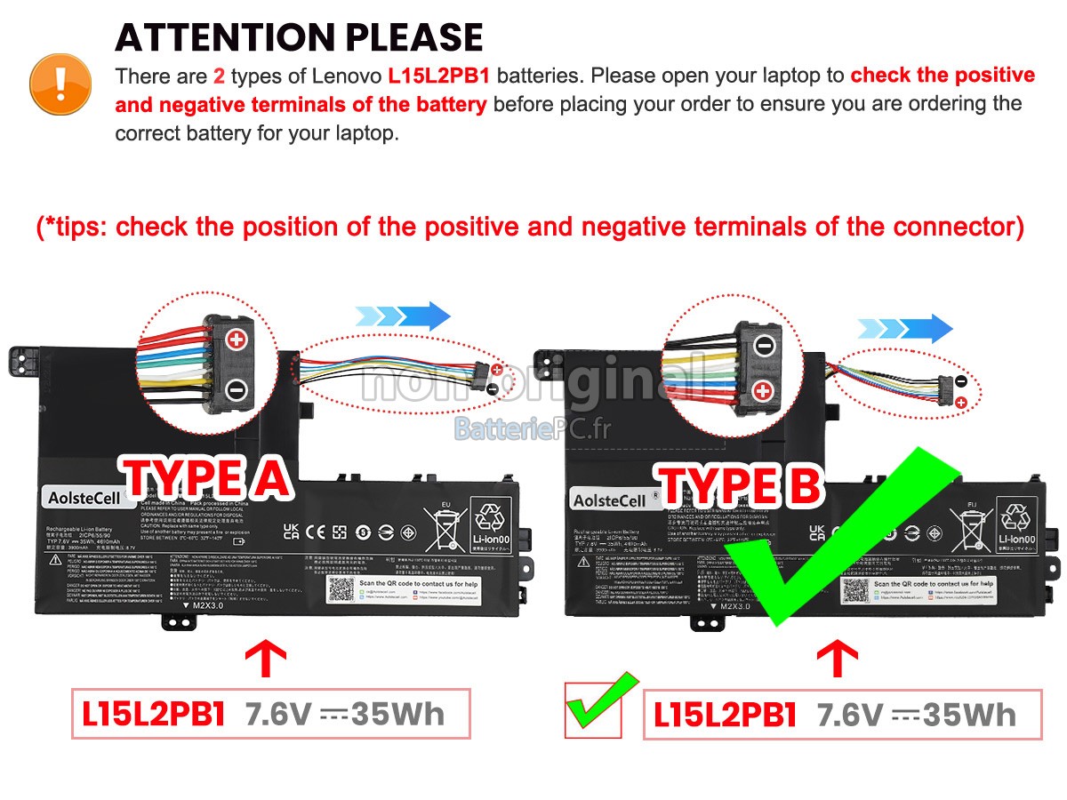 batterie pour Lenovo IdeaPad 320S-14IKB-80X4