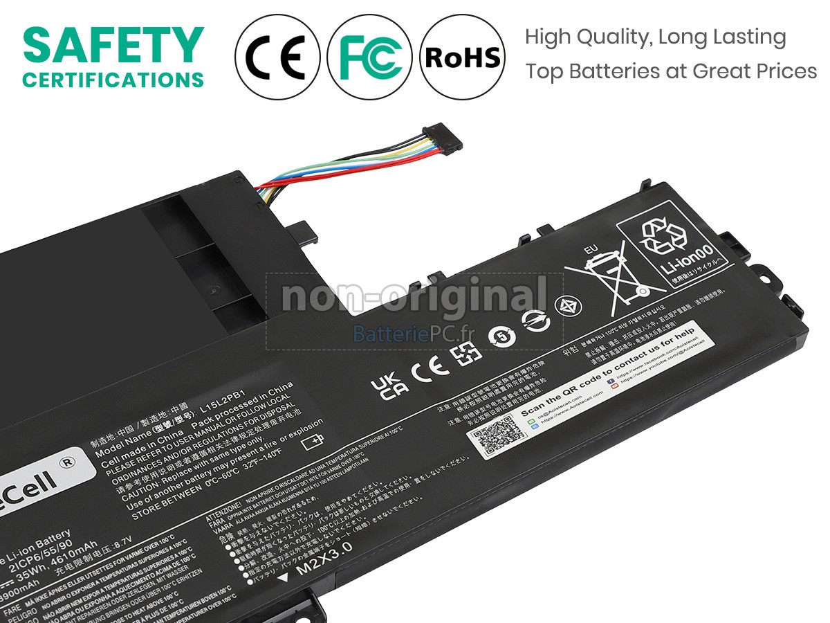 batterie pour Lenovo L15M2PB1