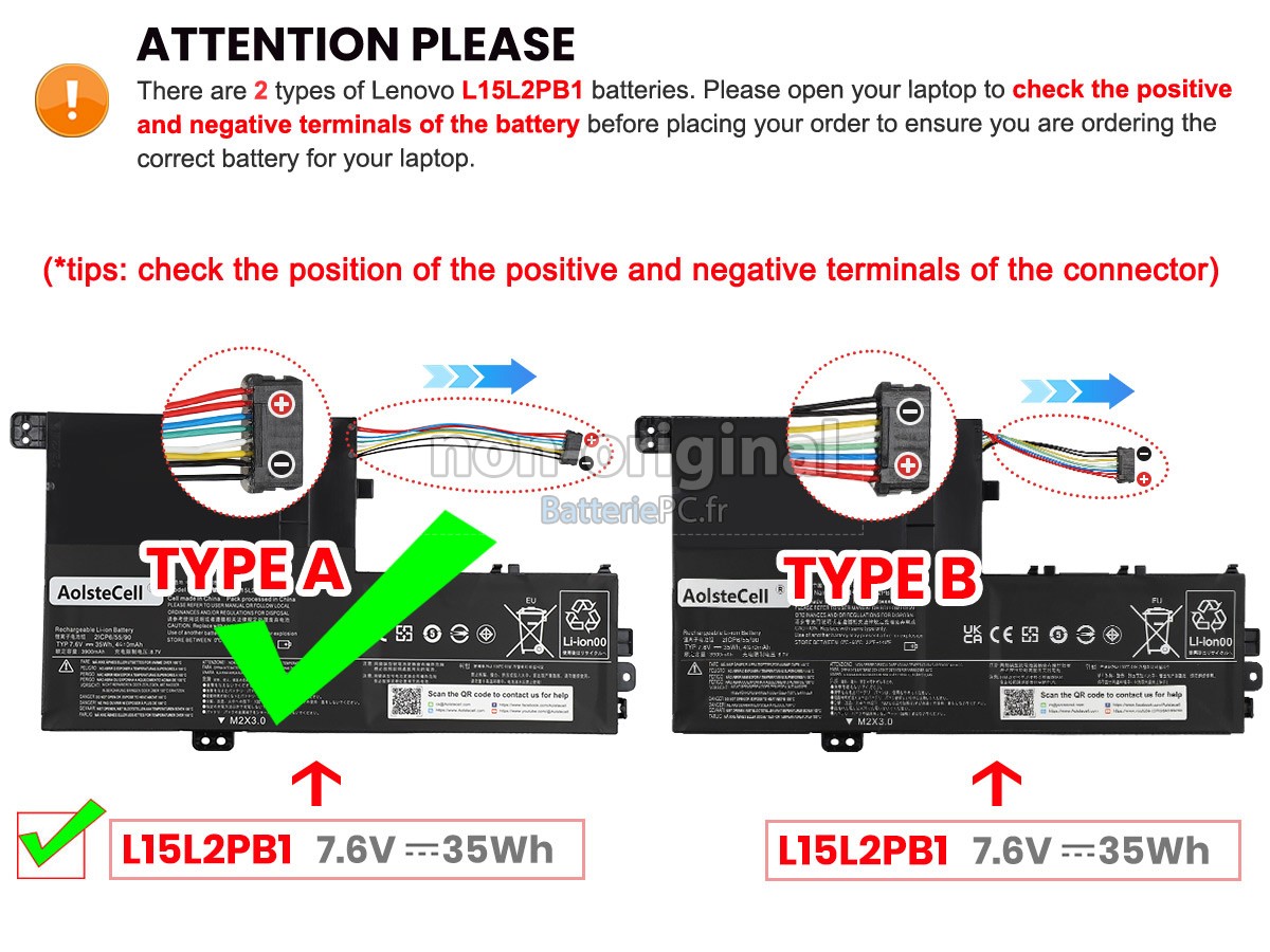 batterie pour Lenovo IdeaPad 320S-14IKB-80X4