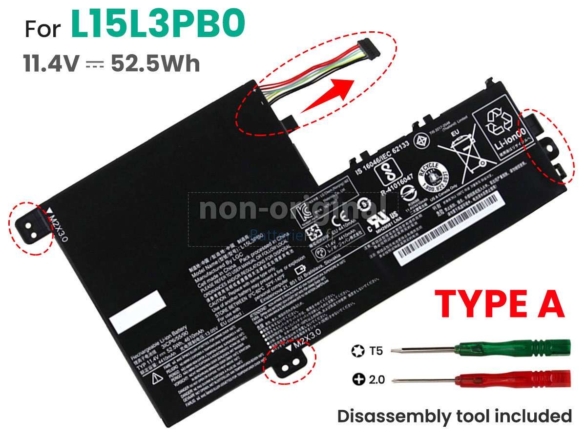 batterie pour Lenovo YOGA 520-14IKB(80X8009GGE)