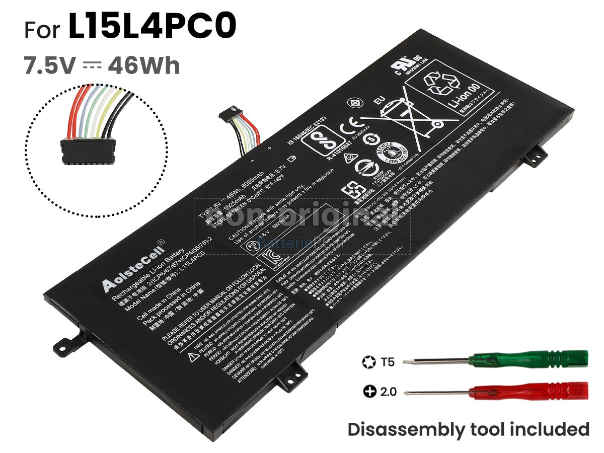batterie pour Lenovo L15L4PC0