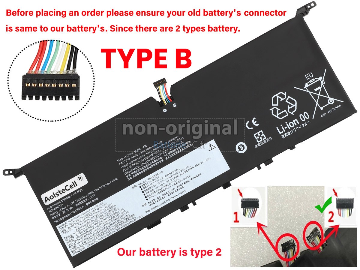 batterie pour Lenovo L17S4PE1