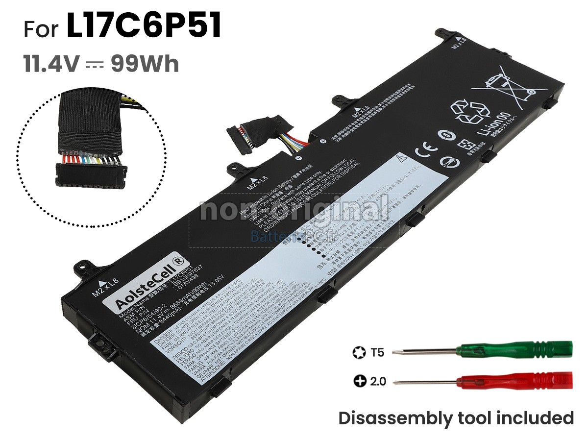 batterie pour Lenovo L17C6P51