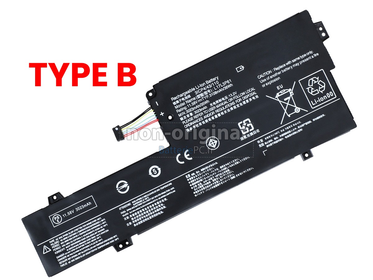 batterie pour Lenovo IdeaPad 320S-13IKB-81AK00C7GE