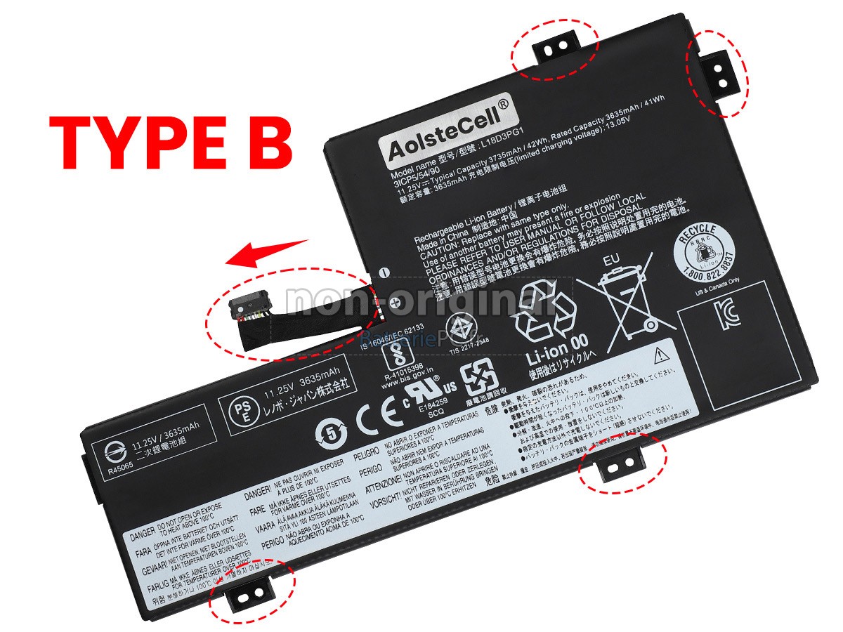 batterie pour Lenovo L17M3PB0