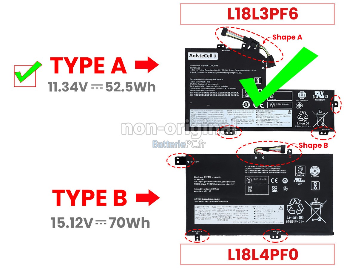 batterie pour Lenovo 81SW0016MX