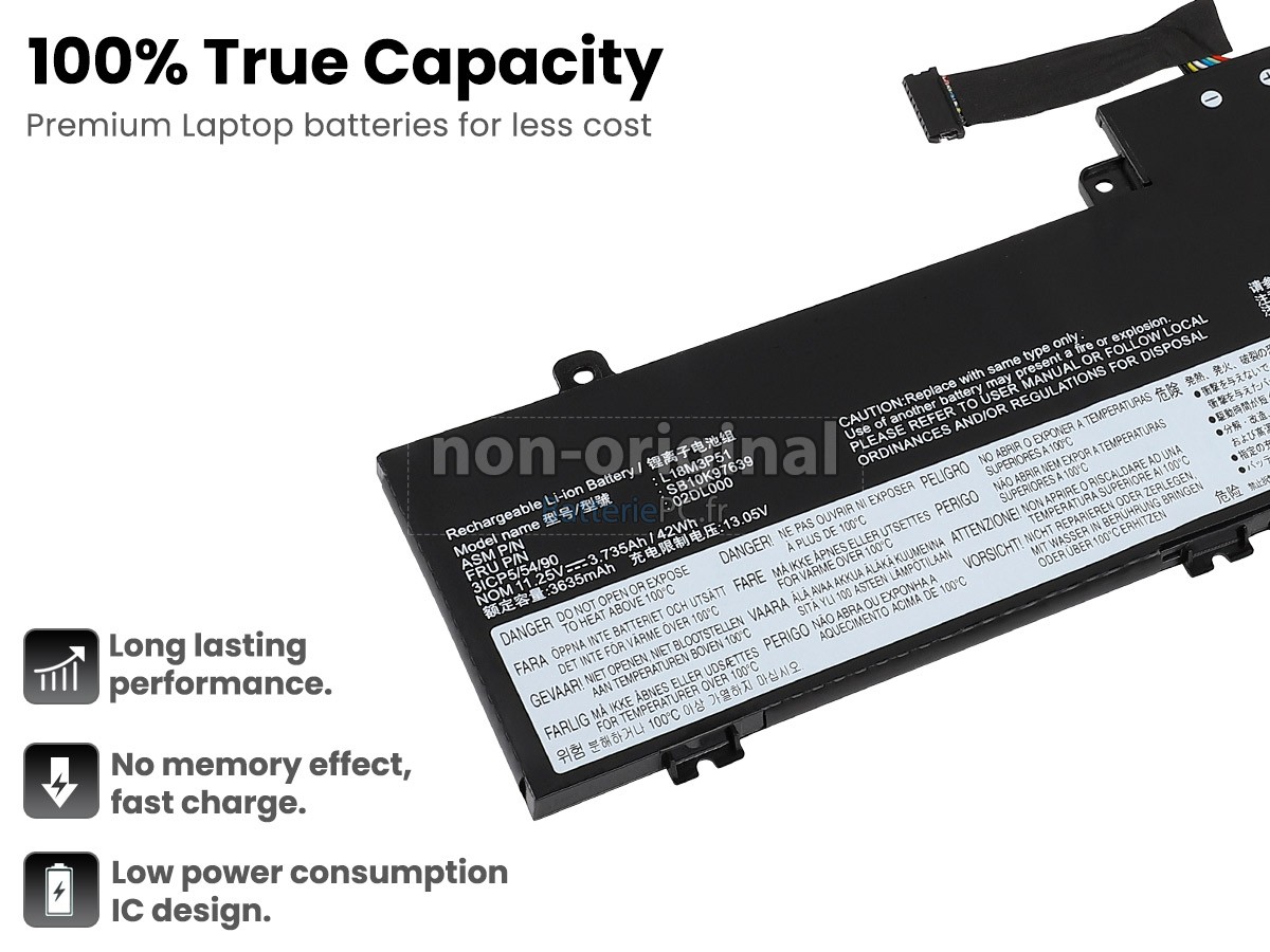batterie pour Lenovo L18C3P51