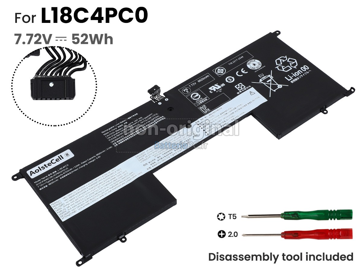 batterie pour Lenovo IdeaPad S940-14IWL-81R0