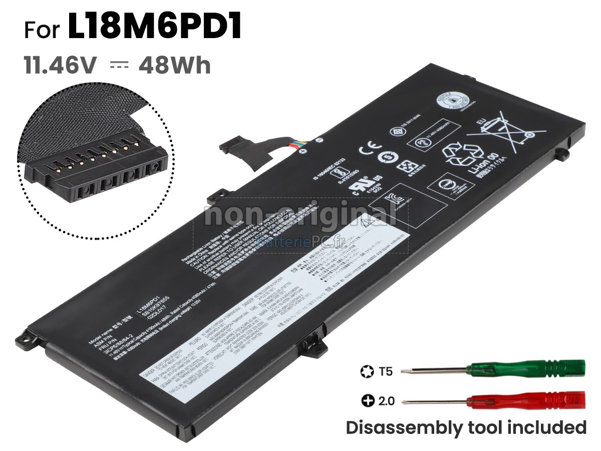batterie pour Lenovo SB10K97657