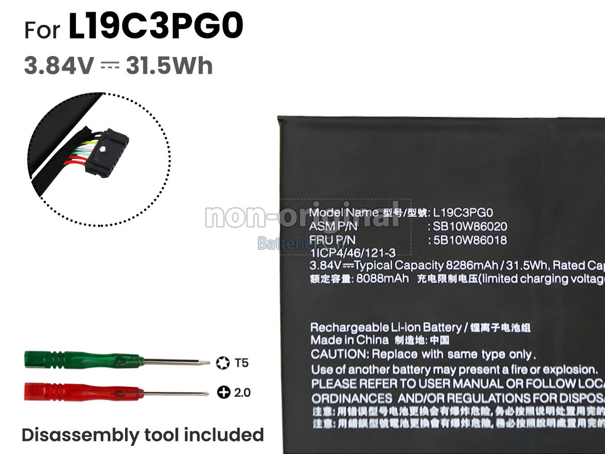 batterie pour Lenovo L19C3PG0