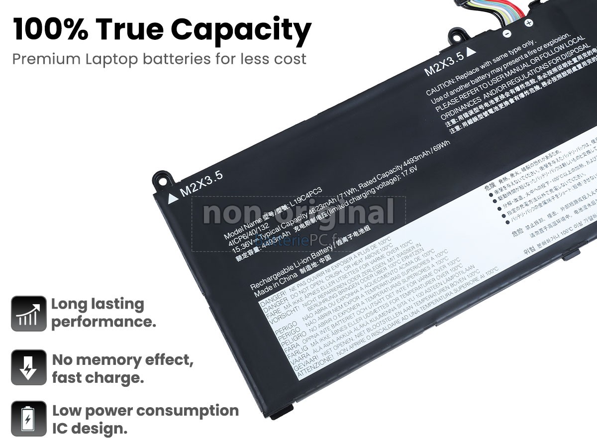 batterie pour Lenovo LEGION S7-15ARH5-82HM000NLT