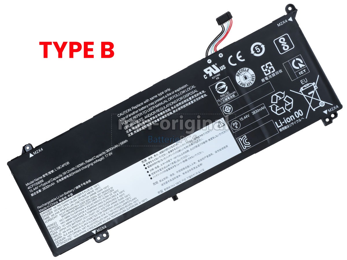 batterie pour Lenovo THINKBOOK 14S YOGA ITL-20WE0082MZ