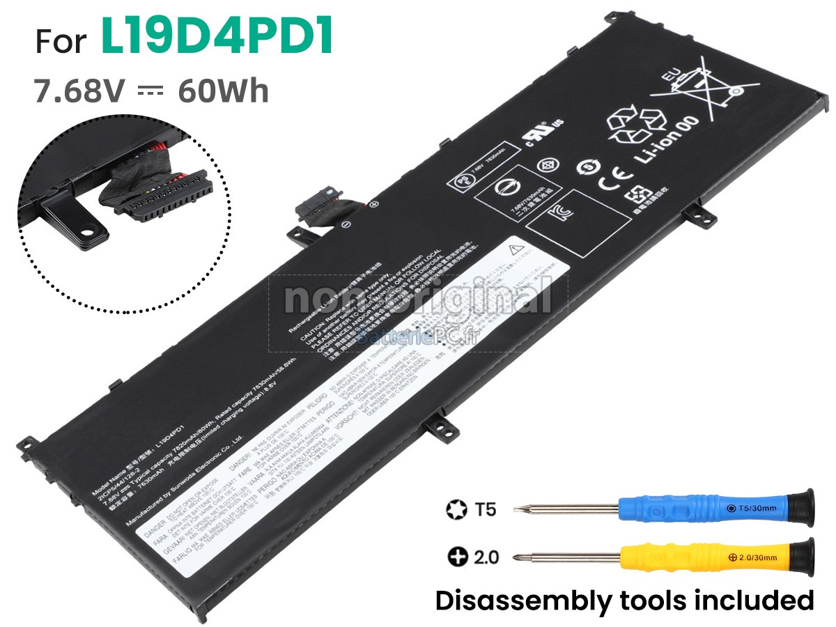 batterie pour Lenovo YOGA C640-13IML-81UE005RMX