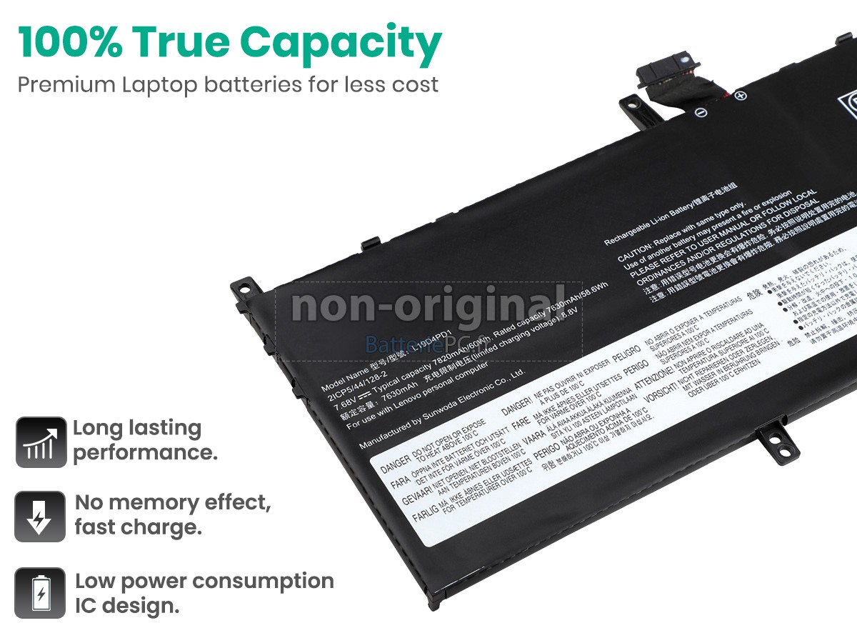 batterie pour Lenovo YOGA C640-13IML-81UE005RMX