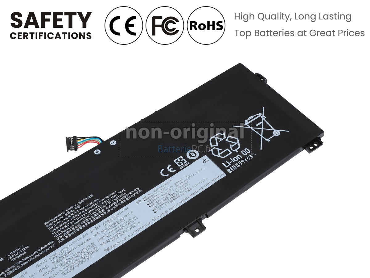 batterie pour Lenovo SB10V03234