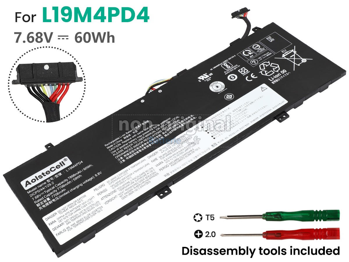 batterie pour Lenovo L19M4PD4