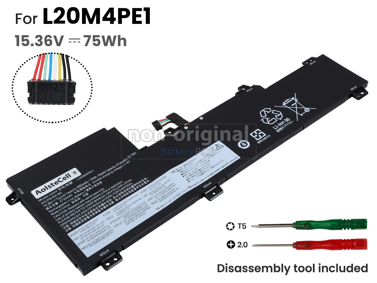 batterie pour Lenovo IdeaPad 5 PRO 16ARH7-82SN005XKR