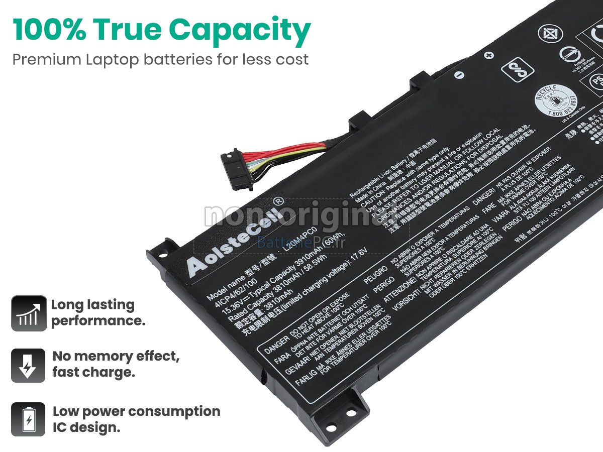 batterie pour Lenovo LEGION 5-15ACH6-82JW00FHHH