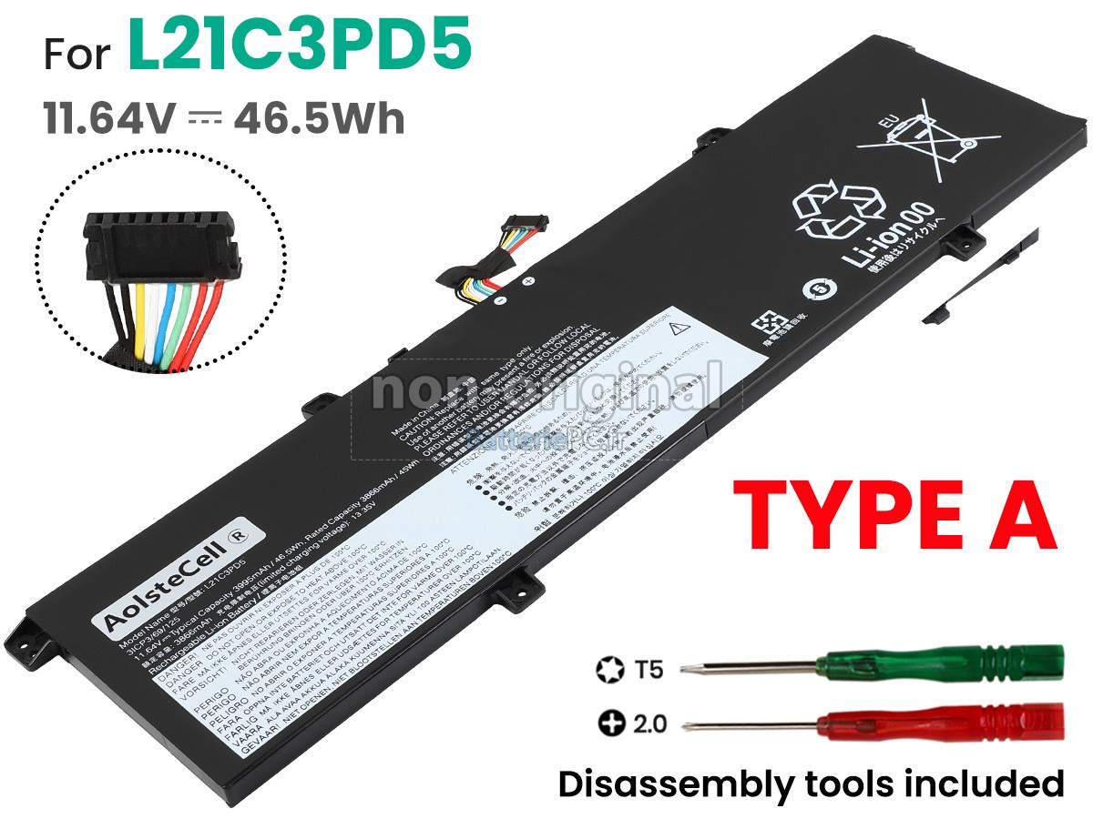 batterie pour Lenovo THINKBOOK 14 G4+ IAP-21CX0013RU