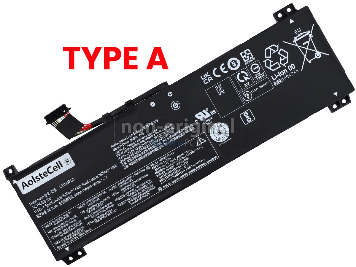 batterie pour Lenovo IdeaPad GAMING 3 15IAH7-82S9001WTA