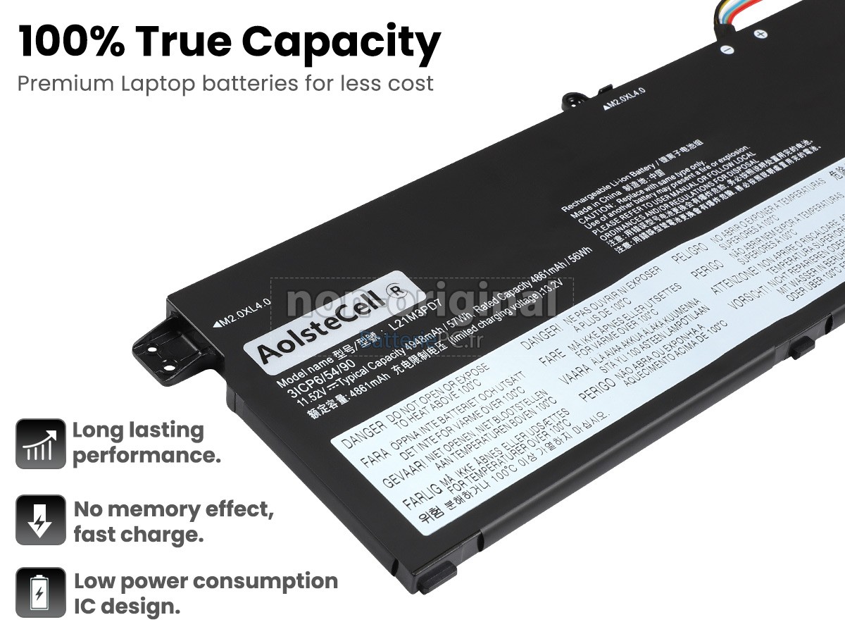 batterie pour Lenovo THINKBOOK 16 G4+ IAP