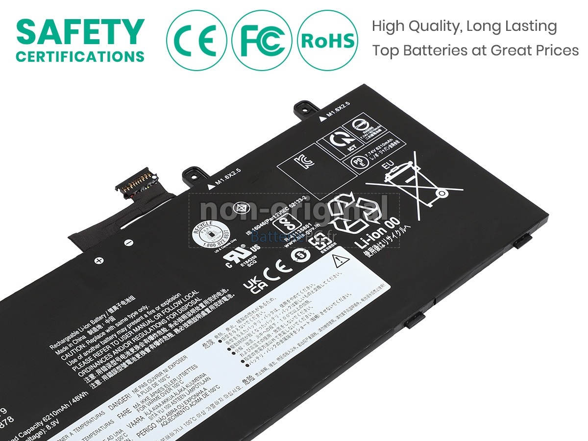 batterie pour Lenovo ThinkPad X13S GEN 1-21BX000PFR