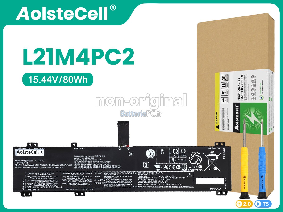 batterie pour Lenovo LEGION 5 PRO 16ARH7H-82RG0049GE