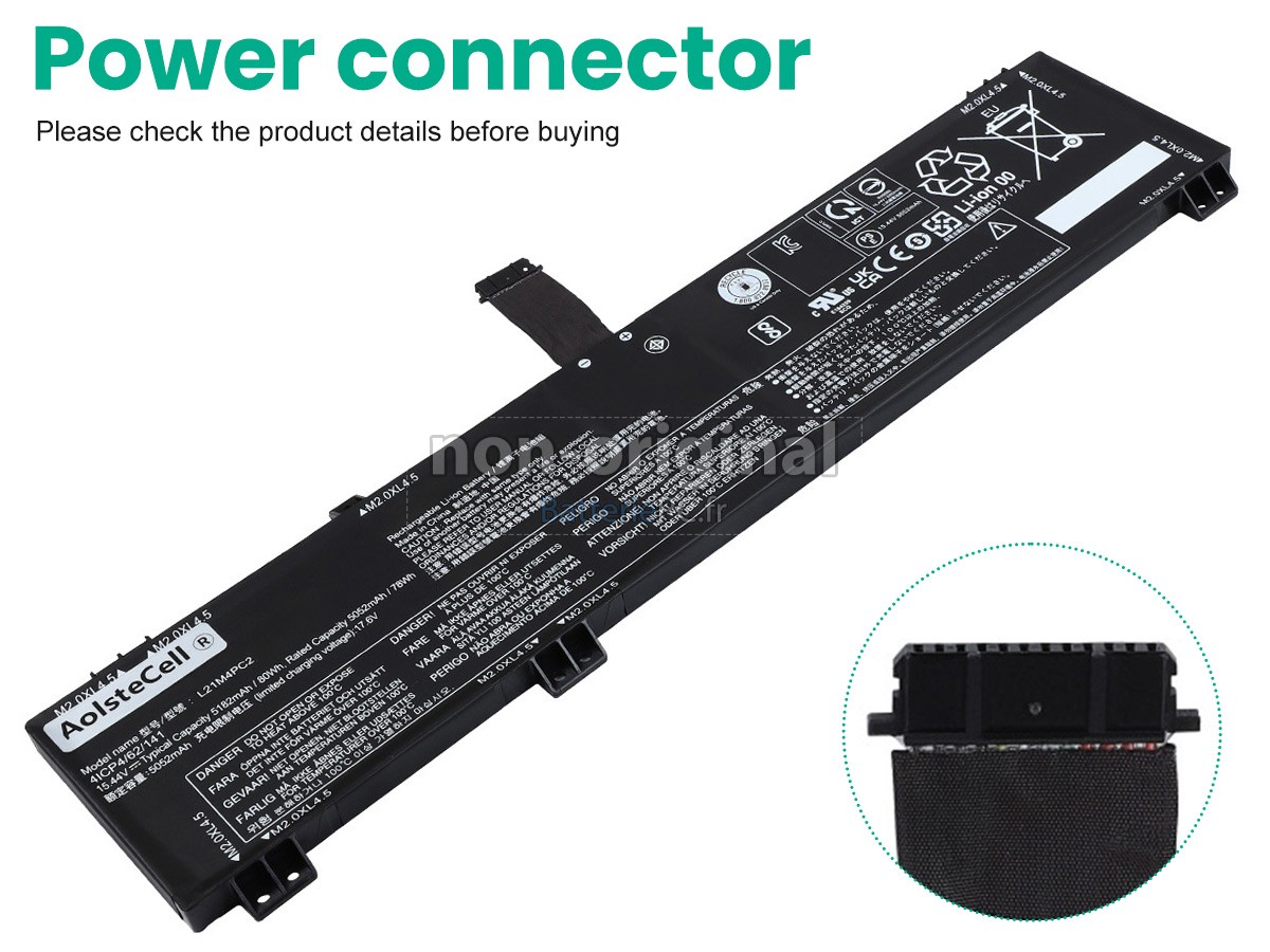 batterie pour Lenovo LEGION 5 PRO 16ARH7H-82RG0049GE