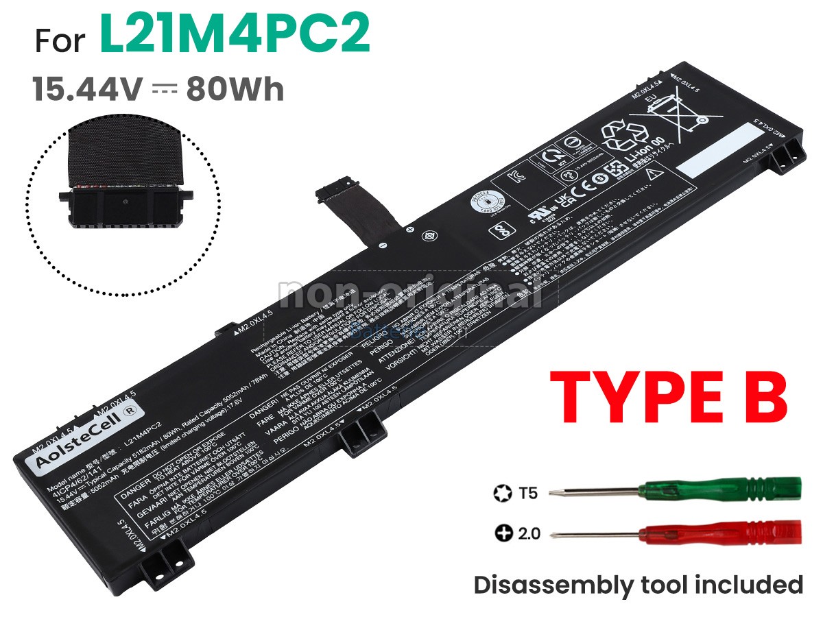 batterie pour Lenovo LEGION 5 15ARH7H-82RD0027TW