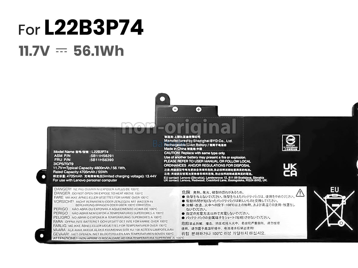 batterie pour Lenovo L22D3P74